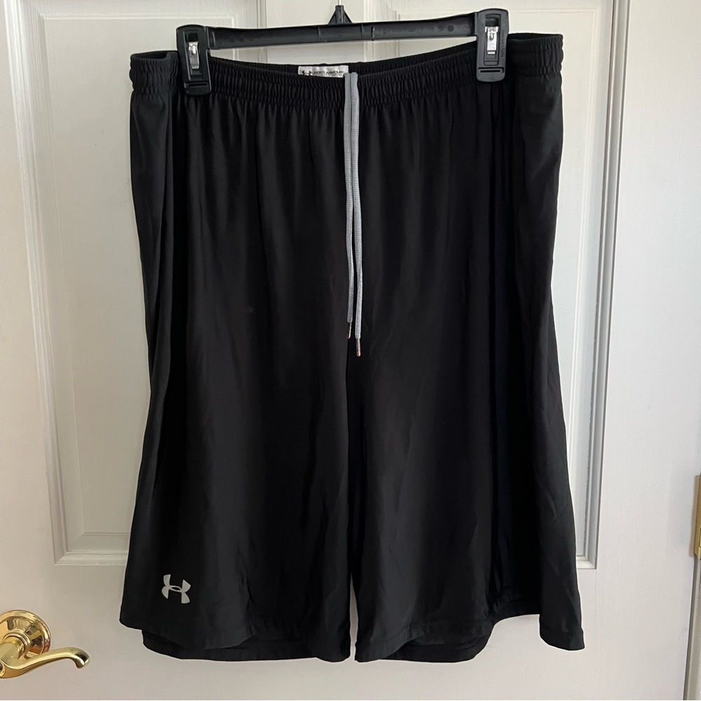 Mens UNDER ARMOUR Black Drawstring Shorts Size XL